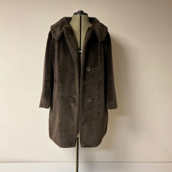 Vintage Jacrotta by Jacob Crowley Dynel & Mohair Faux Fur Swing Coat – 1960s - Picture 3 of 13